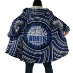 North Melbourne Kangaroos Cloak Indigenous Monochrome Dot Art Mascot Style