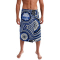 North Melbourne Kangaroos Lavalava Indigenous Monochrome Dot Art Mascot Style