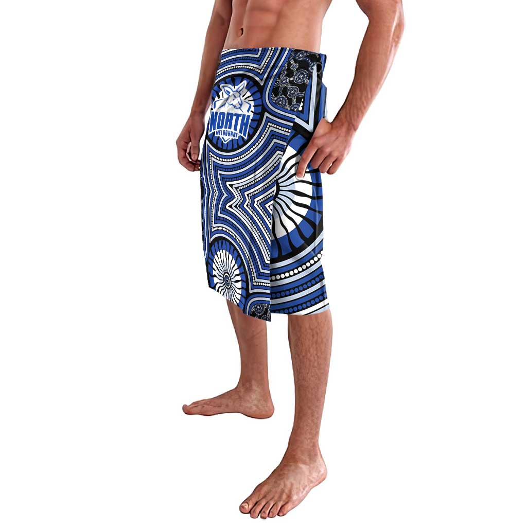 North Melbourne Kangaroos Lavalava Indigenous Monochrome Dot Art Mascot Style