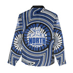 North Melbourne Kangaroos Women Casual Shirt Indigenous Monochrome Dot Art Mascot Style