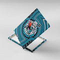 Port Adelaide Football Club Canvas Wall Art Indigenous Monochrome Dot Art Mascot Style