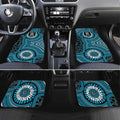 Port Adelaide Football Club Car Mats Indigenous Monochrome Dot Art Mascot Style