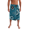 Port Adelaide Football Club Lavalava Indigenous Monochrome Dot Art Mascot Style