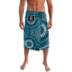 Port Adelaide Football Club Lavalava Indigenous Monochrome Dot Art Mascot Style