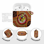 Richmond Football Club AirPods Case Indigenous Monochrome Dot Art Mascot Style