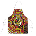 Richmond Football Club Apron Indigenous Monochrome Dot Art Mascot Style