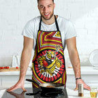 Richmond Football Club Apron Indigenous Monochrome Dot Art Mascot Style
