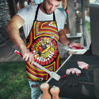 Richmond Football Club Apron Indigenous Monochrome Dot Art Mascot Style