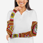 Richmond Football Club Arm Sleeves Indigenous Monochrome Dot Art Mascot Style