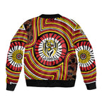 Richmond Football Club Bomber Jacket Indigenous Monochrome Dot Art Mascot Style