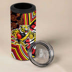 Richmond Football Club 4 in 1 Can Cooler Tumbler Indigenous Monochrome Dot Art Mascot Style