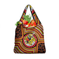 Richmond Football Club Grocery Bag Indigenous Monochrome Dot Art Mascot Style