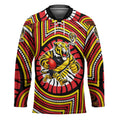 Richmond Football Club Hockey Jersey Indigenous Monochrome Dot Art Mascot Style