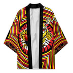 Richmond Football Club Kimono Indigenous Monochrome Dot Art Mascot Style