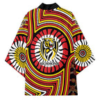 Richmond Football Club Kimono Indigenous Monochrome Dot Art Mascot Style