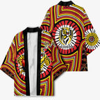 Richmond Football Club Kimono Indigenous Monochrome Dot Art Mascot Style