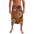 Richmond Football Club Lavalava Indigenous Monochrome Dot Art Mascot Style