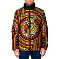 Richmond Football Club Padded Jacket Indigenous Monochrome Dot Art Mascot Style