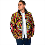 Richmond Football Club Padded Jacket Indigenous Monochrome Dot Art Mascot Style