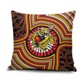 Richmond Football Club Pillow Cover Indigenous Monochrome Dot Art Mascot Style