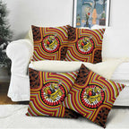 Richmond Football Club Pillow Cover Indigenous Monochrome Dot Art Mascot Style
