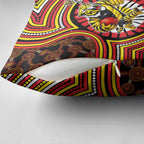 Richmond Football Club Pillow Cover Indigenous Monochrome Dot Art Mascot Style