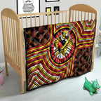 Richmond Football Club Quilt Indigenous Monochrome Dot Art Mascot Style