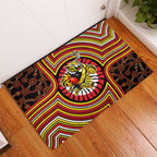 Richmond Football Club Rubber Doormat Indigenous Monochrome Dot Art Mascot Style