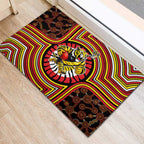 Richmond Football Club Rubber Doormat Indigenous Monochrome Dot Art Mascot Style