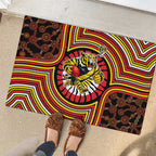 Richmond Football Club Rubber Doormat Indigenous Monochrome Dot Art Mascot Style
