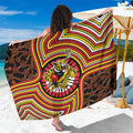 Richmond Football Club Sarong Indigenous Monochrome Dot Art Mascot Style