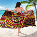 Richmond Football Club Sarong Indigenous Monochrome Dot Art Mascot Style