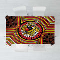 Richmond Football Club Tablecloth Indigenous Monochrome Dot Art Mascot Style