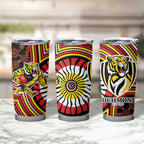 Richmond Football Club Tumbler Cup Indigenous Monochrome Dot Art Mascot Style