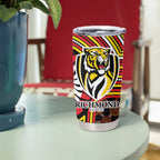 Richmond Football Club Tumbler Cup Indigenous Monochrome Dot Art Mascot Style