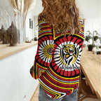 Richmond Football Club Women Casual Shirt Indigenous Monochrome Dot Art Mascot Style