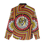 Richmond Football Club Women Casual Shirt Indigenous Monochrome Dot Art Mascot Style