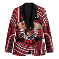 St Kilda Football Club Blazer Indigenous Monochrome Dot Art Mascot Style