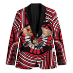 St Kilda Football Club Blazer Indigenous Monochrome Dot Art Mascot Style