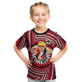 St Kilda Football Club Kid T Shirt Indigenous Monochrome Dot Art Mascot Style