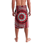 St Kilda Football Club Lavalava Indigenous Monochrome Dot Art Mascot Style