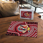St Kilda Football Club Puzzle Indigenous Monochrome Dot Art Mascot Style