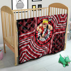 St Kilda Football Club Quilt Indigenous Monochrome Dot Art Mascot Style