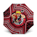 St Kilda Football Club Umbrella Indigenous Monochrome Dot Art Mascot Style