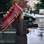 St Kilda Football Club Umbrella Indigenous Monochrome Dot Art Mascot Style