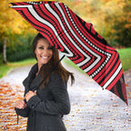 St Kilda Football Club Umbrella Indigenous Monochrome Dot Art Mascot Style