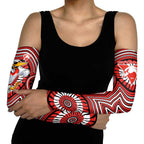 Sydney Swans Arm Sleeves Indigenous Monochrome Dot Art Mascot Style