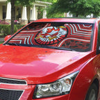 Sydney Swans Auto Sun Shade Indigenous Monochrome Dot Art Mascot Style