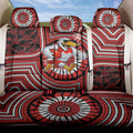 Sydney Swans Back Car Seat Cover Indigenous Monochrome Dot Art Mascot Style