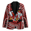 Sydney Swans Blazer Indigenous Monochrome Dot Art Mascot Style